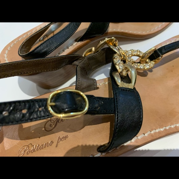 Women’s Italian leather Gabrielle Sandals -Size 40 - Picture 12 of 12